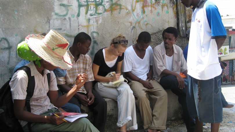 Chelsey Kivland conducting ethnography